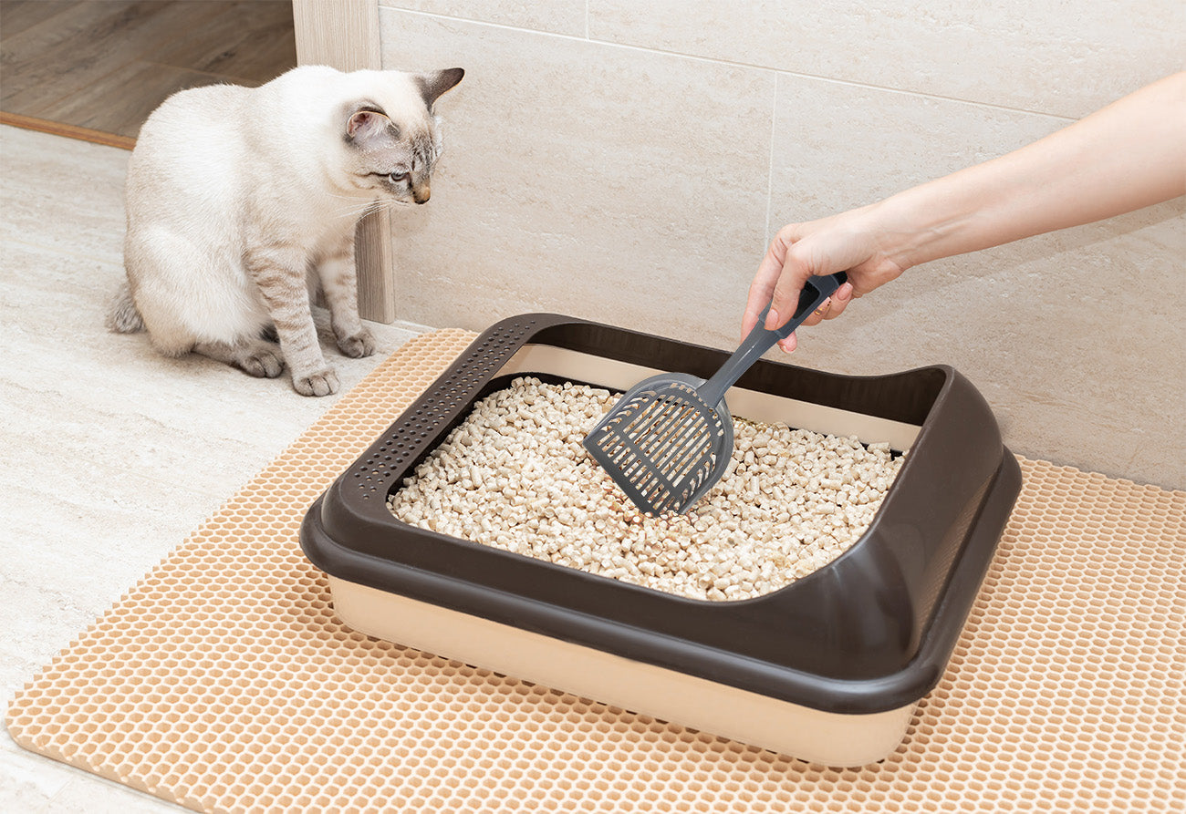 2 in 1 Litter Scoop with Integrated Waste Bag Dispenser