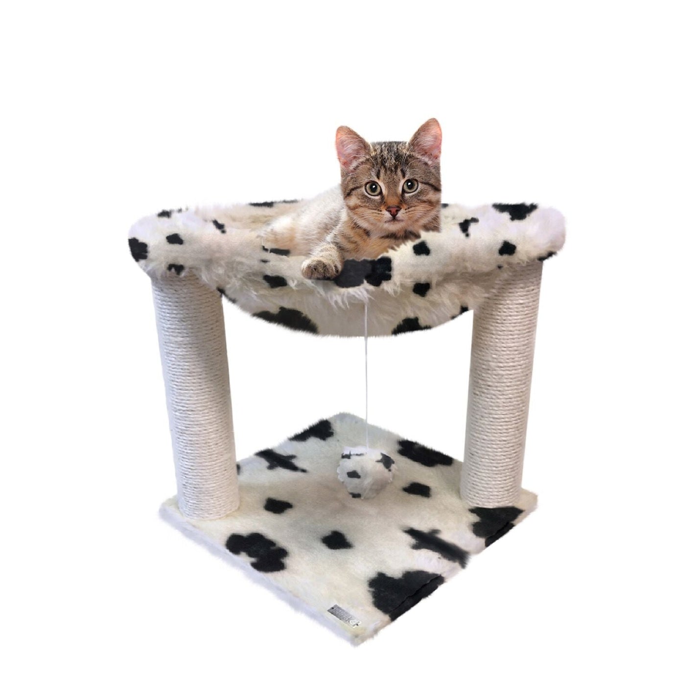 Aspen Hammock Style Cat Tree with Scratching Post CloeCluzo